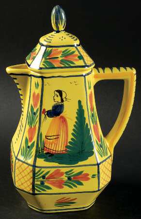Soleil Yellow (Octagonal, Lady) Hot Water Jug & Lid