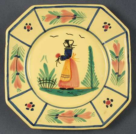 Soleil Yellow (Octagonal, Lady) Salad Plate