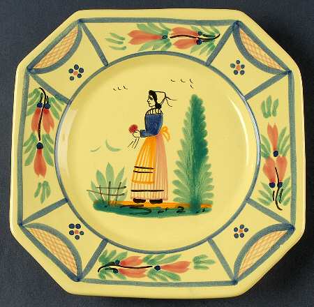Soleil Yellow (Octagonal, Lady) Salad Plate