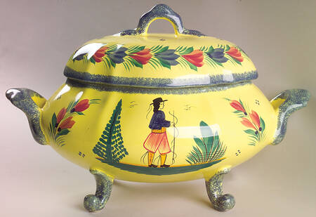 Soleil Yellow (Round) Tureen &  Lid