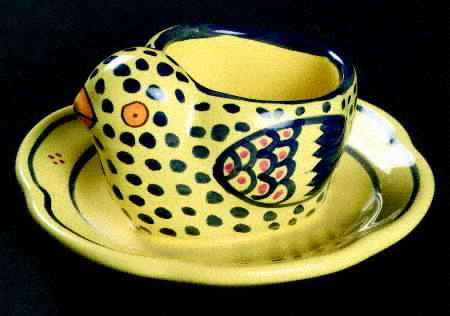 Soleil Yellow (Round) Figural Egg Cup