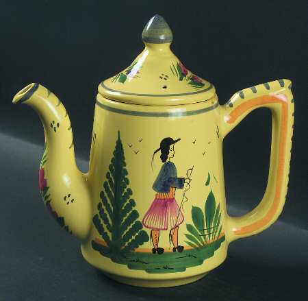 Soleil Yellow (Round) Coffee Pot & Lid