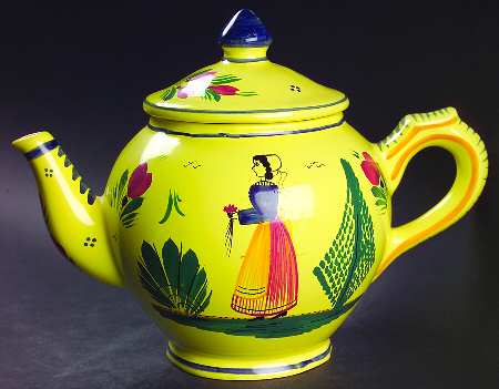 Soleil Yellow (Round) Teapot & Lid
