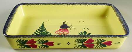 Soleil Yellow (Round) 14" Rectangular Baker