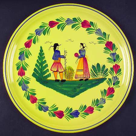 Soleil Yellow (Round) Cake Plate