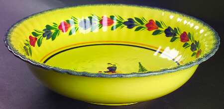Soleil Yellow (Round) 13" Large Salad Serving Bowl