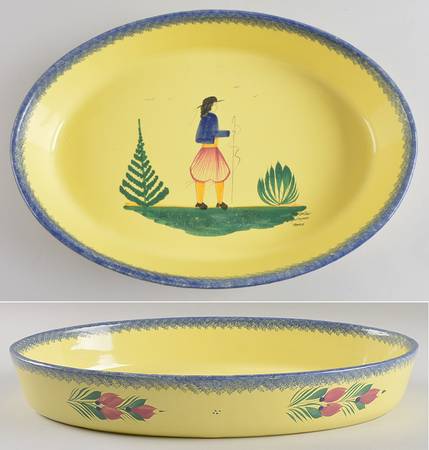Soleil Yellow (Round) 14" Oval Baker