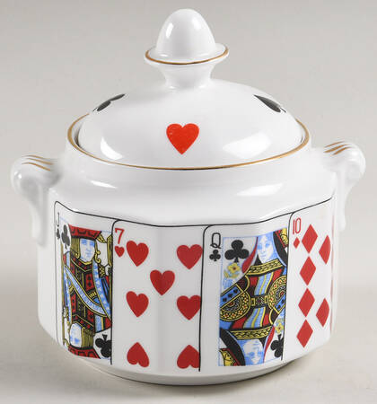 Cut for Coffee Sugar Bowl & Lid