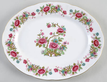 Chinese Tree 12" Oval Serving Platter