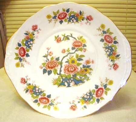 Chinese Tree Handled Cake Plate