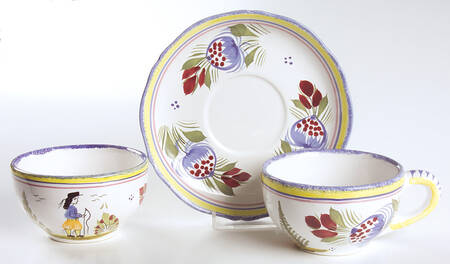 Tradition Flat Cup & Saucer Set