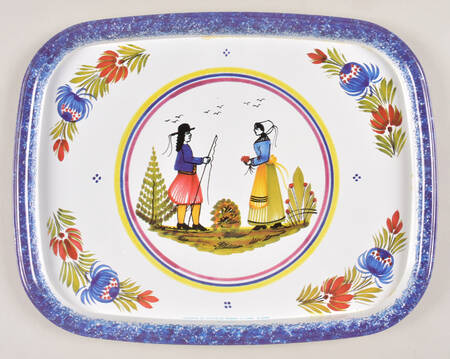 Tradition 12" Oblong Metal Tray
