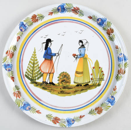 Tradition 13" Metal Round Tray