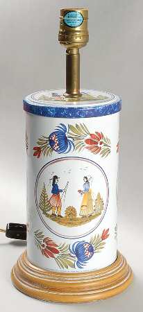 Tradition 13" Metal Electric Lamp No Shade