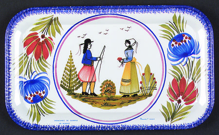 Tradition Metal Rectangular Snack Tray