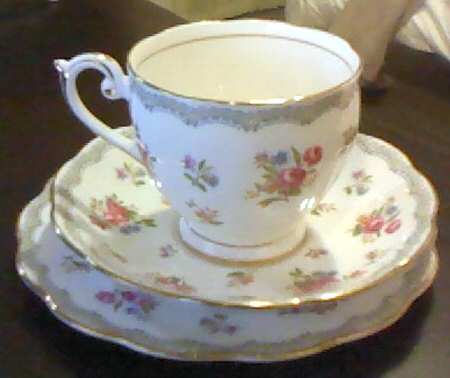 Rosamond Footed Cup & Saucer Set