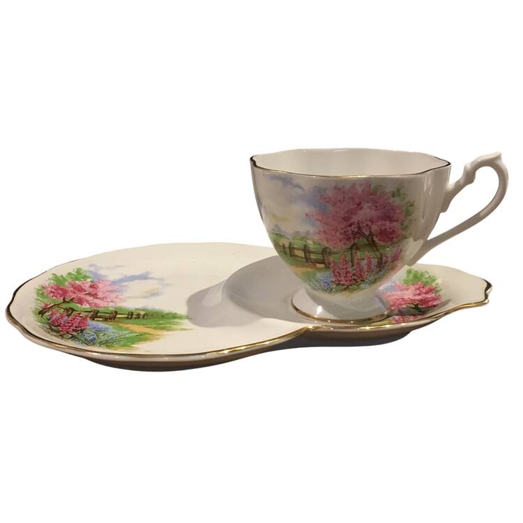 Meadowside Snack Plate & Cup Set