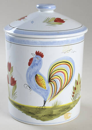 Le Coq De Campagne Large Canister & Lid