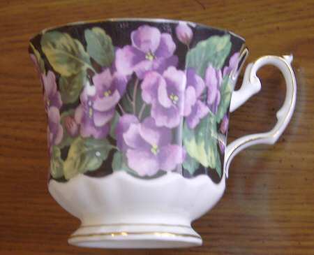 Midnight Bloom Footed Cup
