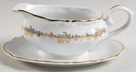 Tuxedo Royale Gravy Boat with Attached Underplate