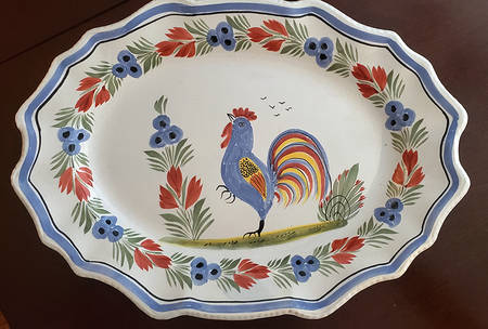 Le Coq Breton 14" Oval Serving Platter