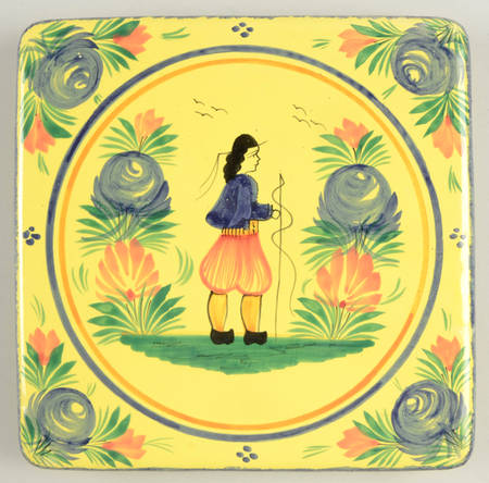 Soleil Yellow (Octagonal, Man) Square Trivet