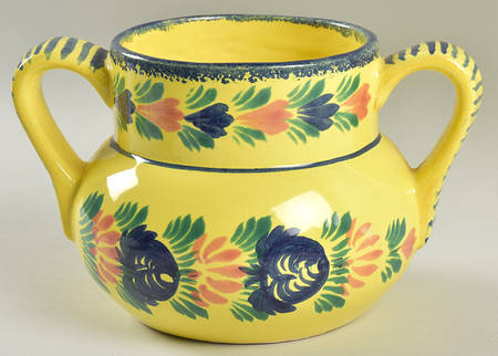 Soleil Yellow (Octagonal, Man) Cookie Jar No Lid