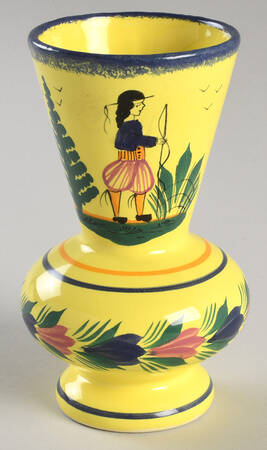Soleil Yellow (Octagonal, Man) 5" Vase