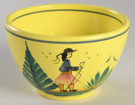 Soleil Yellow (Octagonal, Man) Individual Parisian Bowl