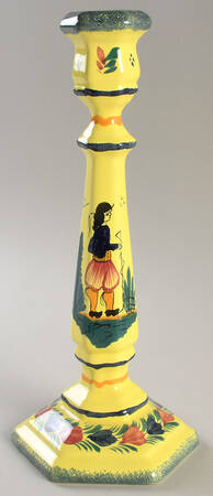 Soleil Yellow (Octagonal, Man) 11" Candlestick