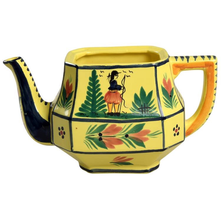 Soleil Yellow (Octagonal, Man) Teapot No Lid