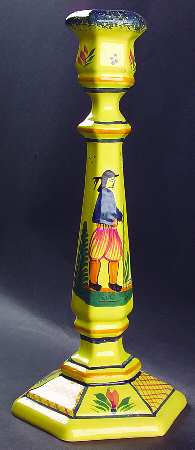 Soleil Yellow (Octagonal, Man) 11" Candlestick