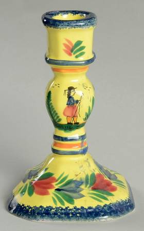 Soleil Yellow (Octagonal, Man) Single Light Candlestick