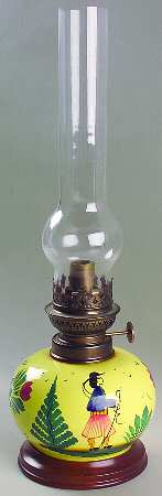 Soleil Yellow (Octagonal, Man) Hurricane Lamp & Globe