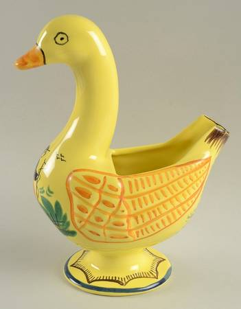 Soleil Yellow (Octagonal, Man) Duck Planter