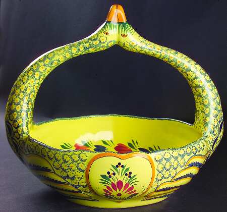 Soleil Yellow (Octagonal, Man) Swan Basket