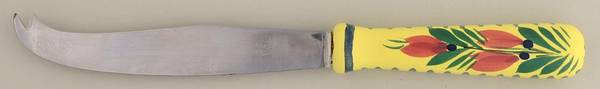 Soleil Yellow (Octagonal, Man) Cheese Knife with Stainless Blade