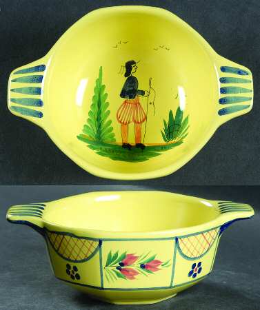 Soleil Yellow (Octagonal, Man) Lugged Soup/Cereal Bowl
