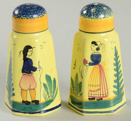 Soleil Yellow (Octagonal, Man) Salt & Pepper Set