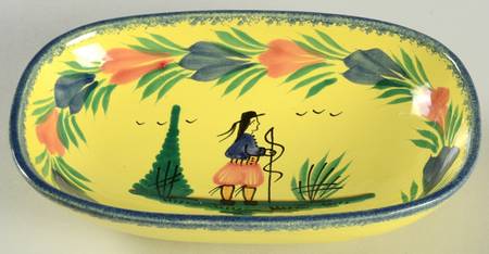 Soleil Yellow (Octagonal, Man) Hors d'Oeuvres Dish