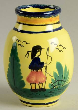 Soleil Yellow (Octagonal, Man) 5" Vase