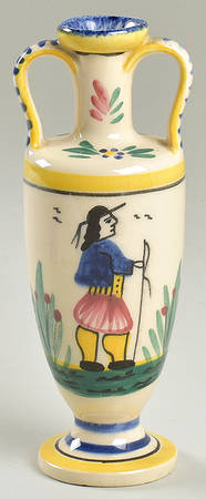 Henriot (Lady Or Man Center) 6" Bud Vase