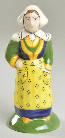 Henriot (Lady Or Man Center) Figural Salt Shaker