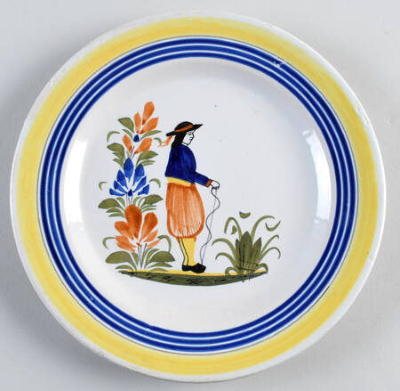 Henriot (Lady Or Man Center) Luncheon Plate