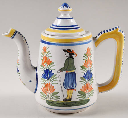 Henriot (Lady Or Man Center) Small Coffee Pot & Lid