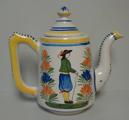 Henriot (Lady Or Man Center) Coffee Pot & Lid