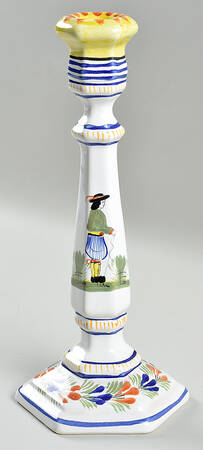 Henriot (Lady Or Man Center) 11" Candlestick