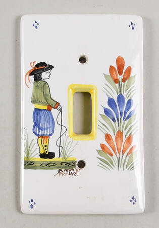 Henriot (Lady Or Man Center) Single Light Switch Cover