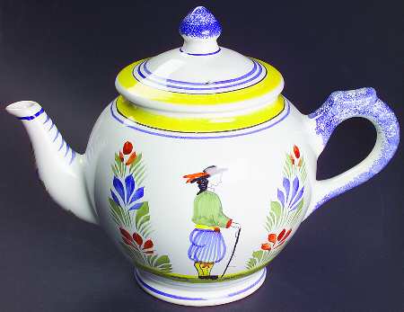 Henriot (Lady Or Man Center) Teapot & Lid