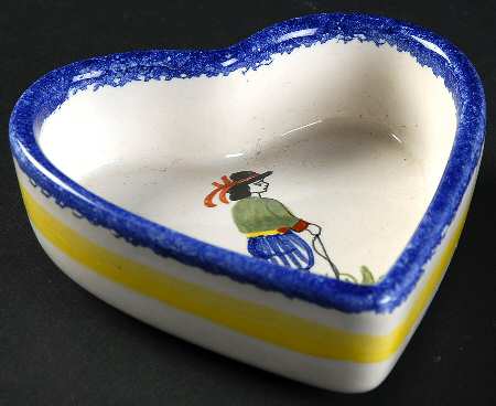 Henriot (Lady Or Man Center) Heart Shaped Dish